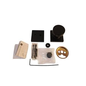 Kwikset Pismo 973PSK SQT 514 Passage Matte Black Door Knob